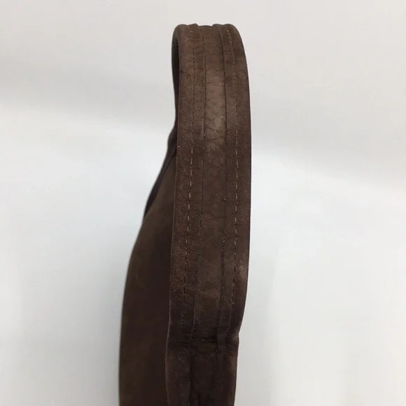 SOLD!!! Vintage Coach Mini Ergo 4399 Chocolate Brown Nubuc Suede Bag - Picture 8 of 16